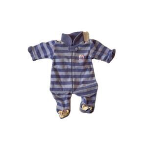 Little Girl Purple Striped Warm Onesie Kids 6 Mos